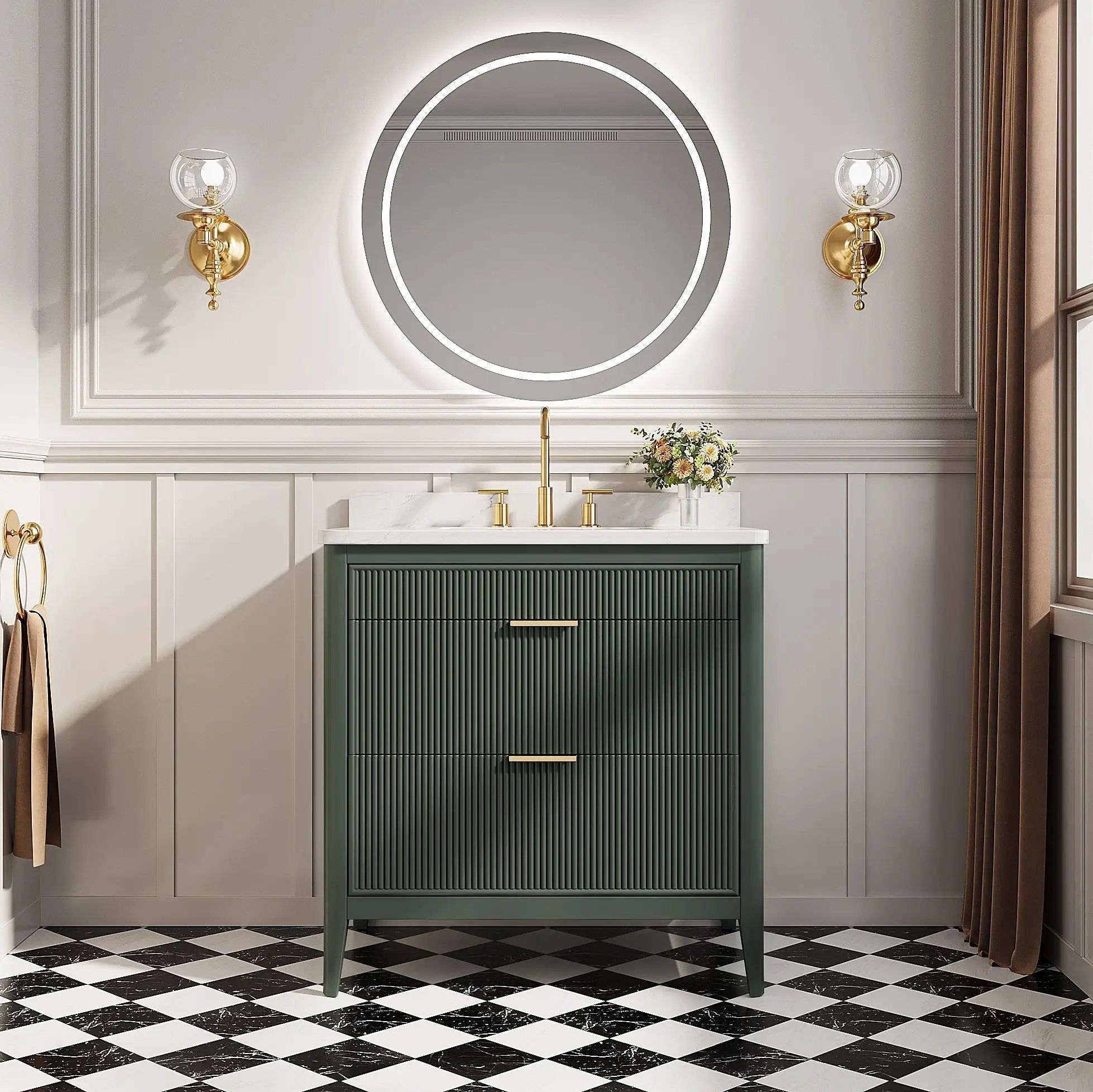 Fully Assembled 36'' Bathroom Vanity by HouseOfZazla