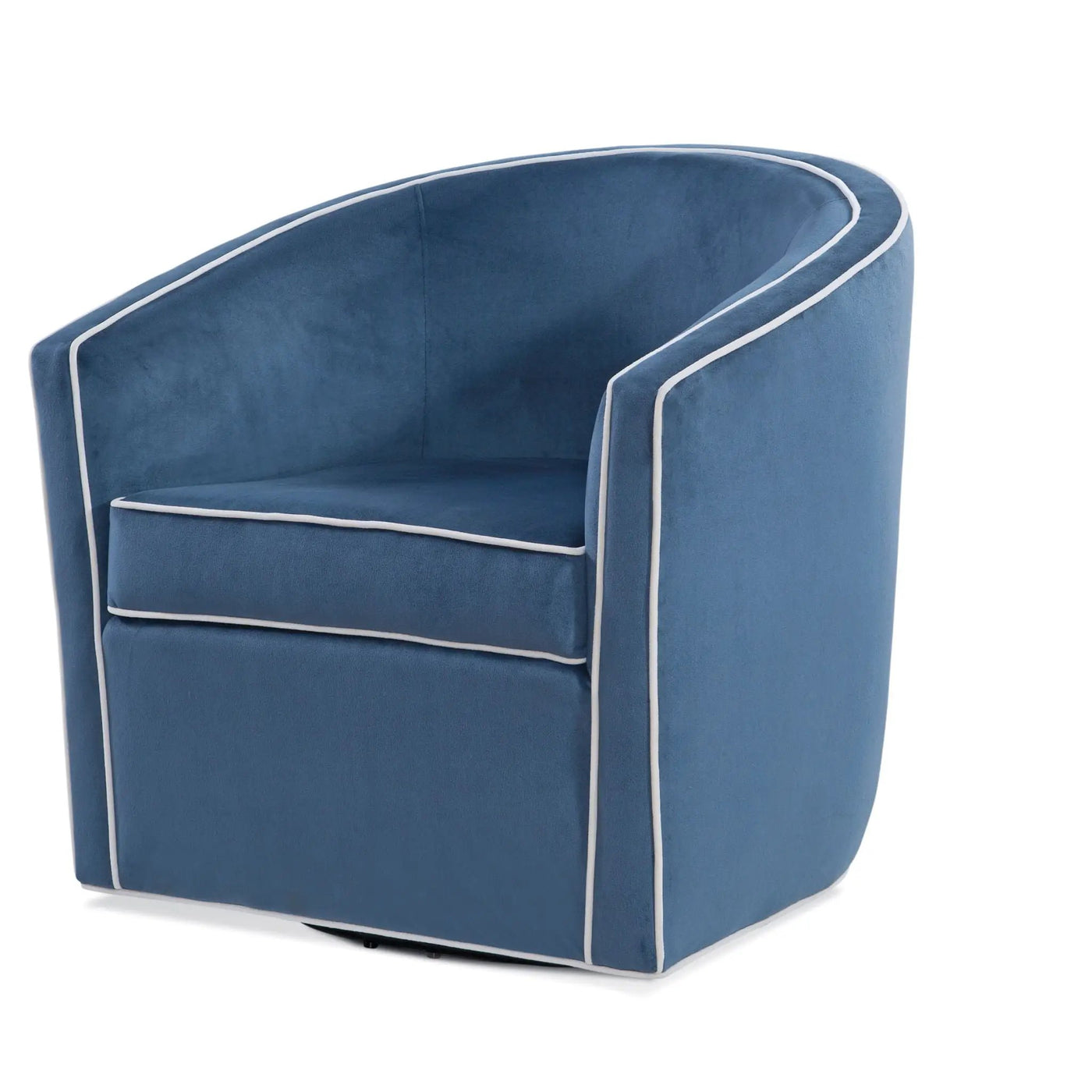 Kendall - Swivel Chair With Barrel Back Design by HouseOfZazla
