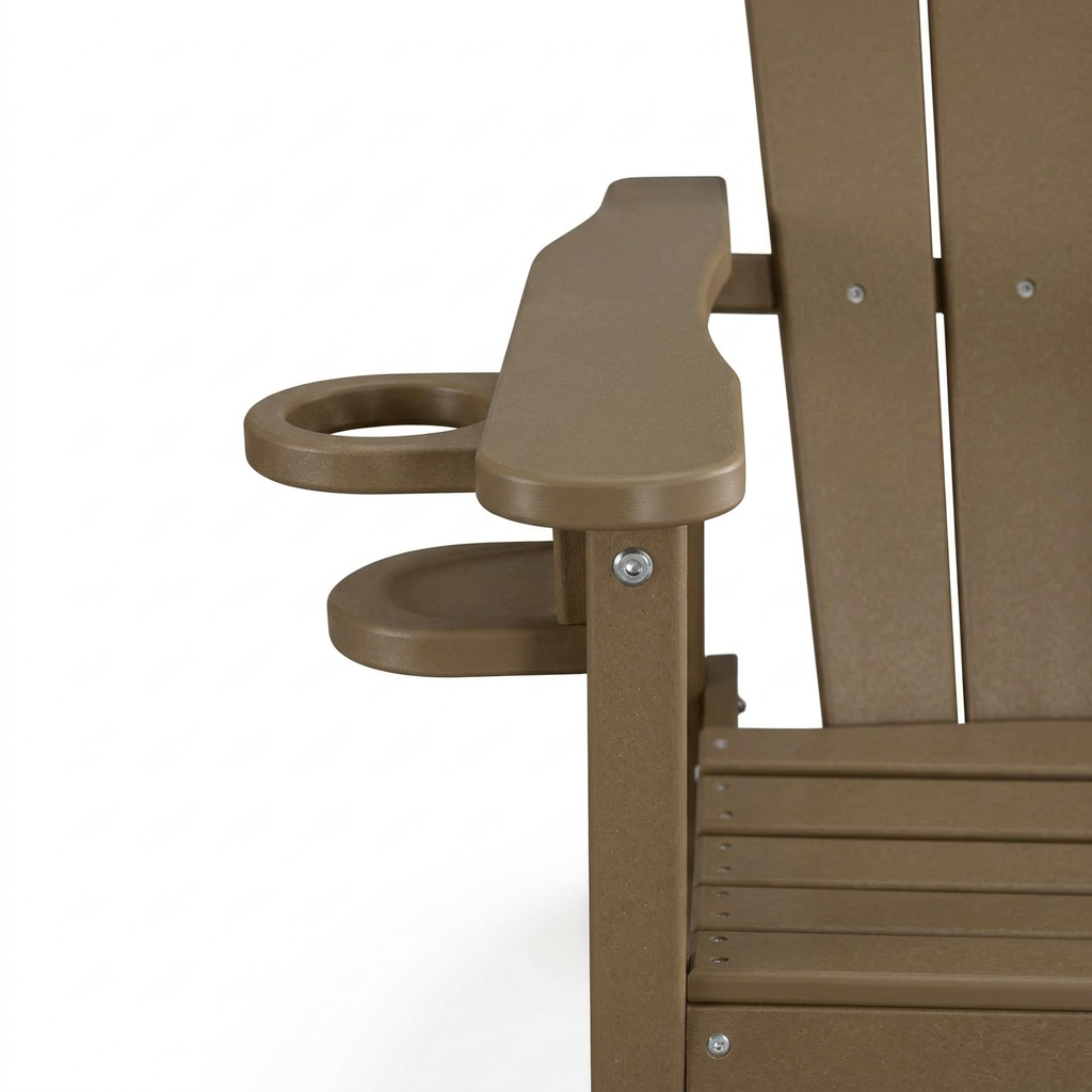 HDPE Bar Height Adirondack Chair with Cup Holder by HouseOfZazla
