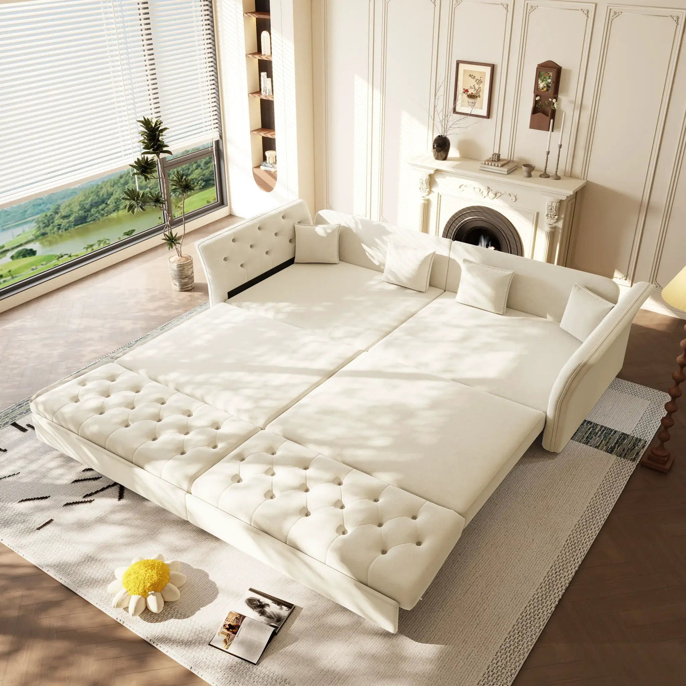 Oversize Pull Out Sofa Bed For Living Room by HouseOfZazla