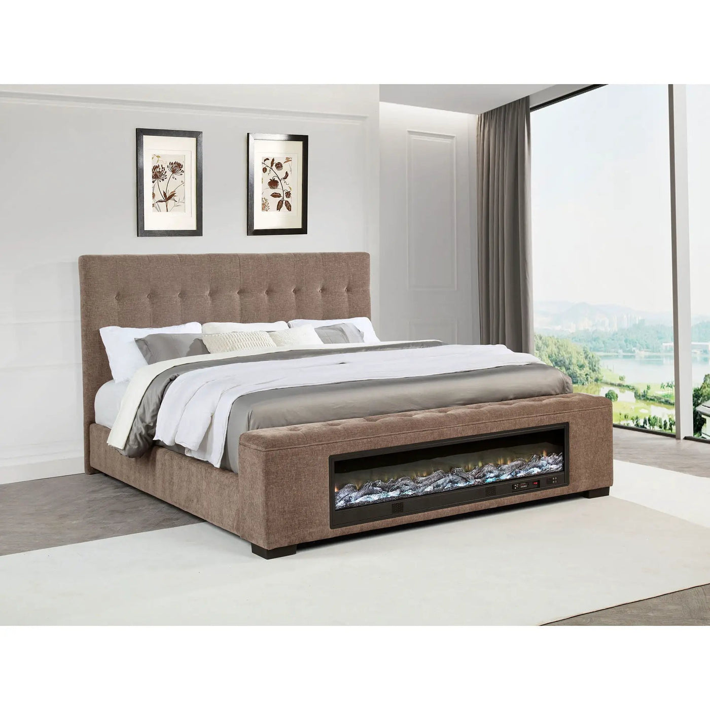Crombie - Bed With Visual Flame Feature by HouseOfZazla