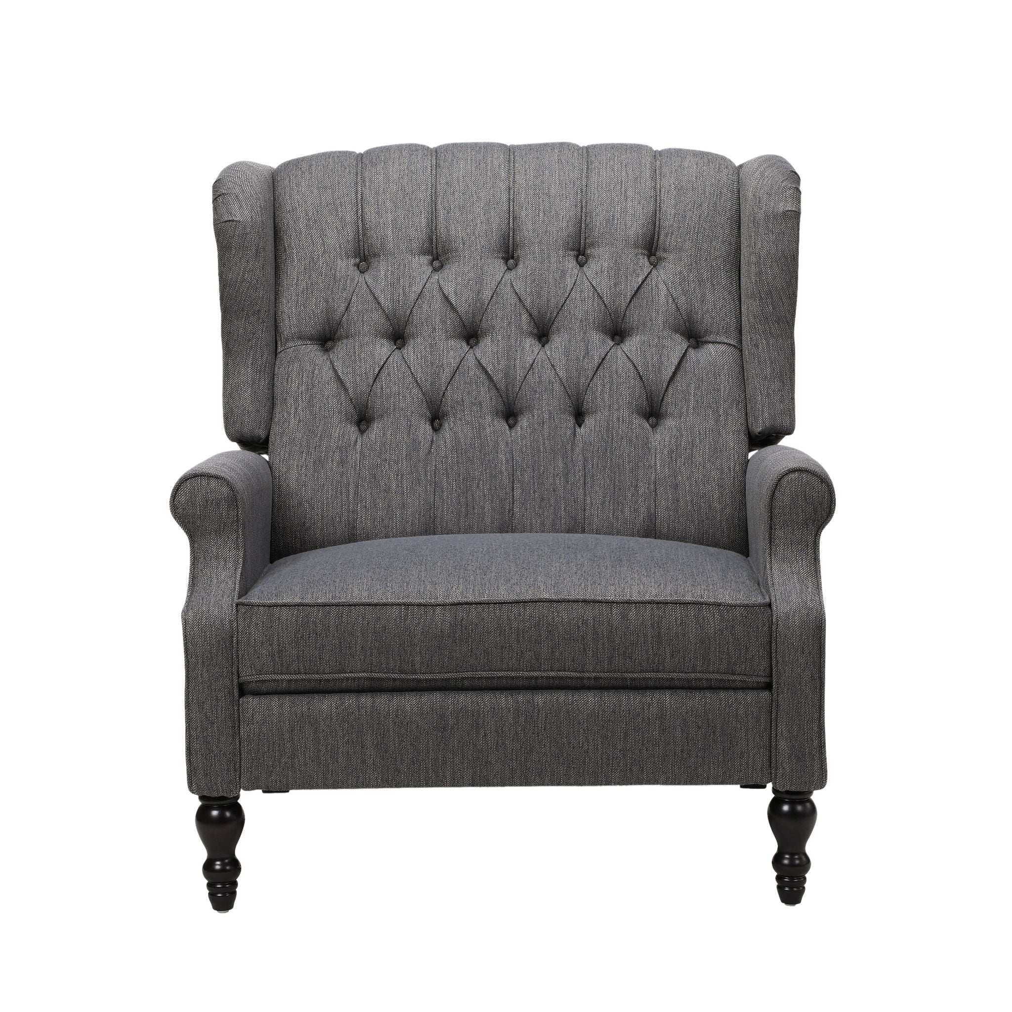 Dunham Contemporary Fabric Tufted Oversized Pushback Recliner by HouseOfZazla