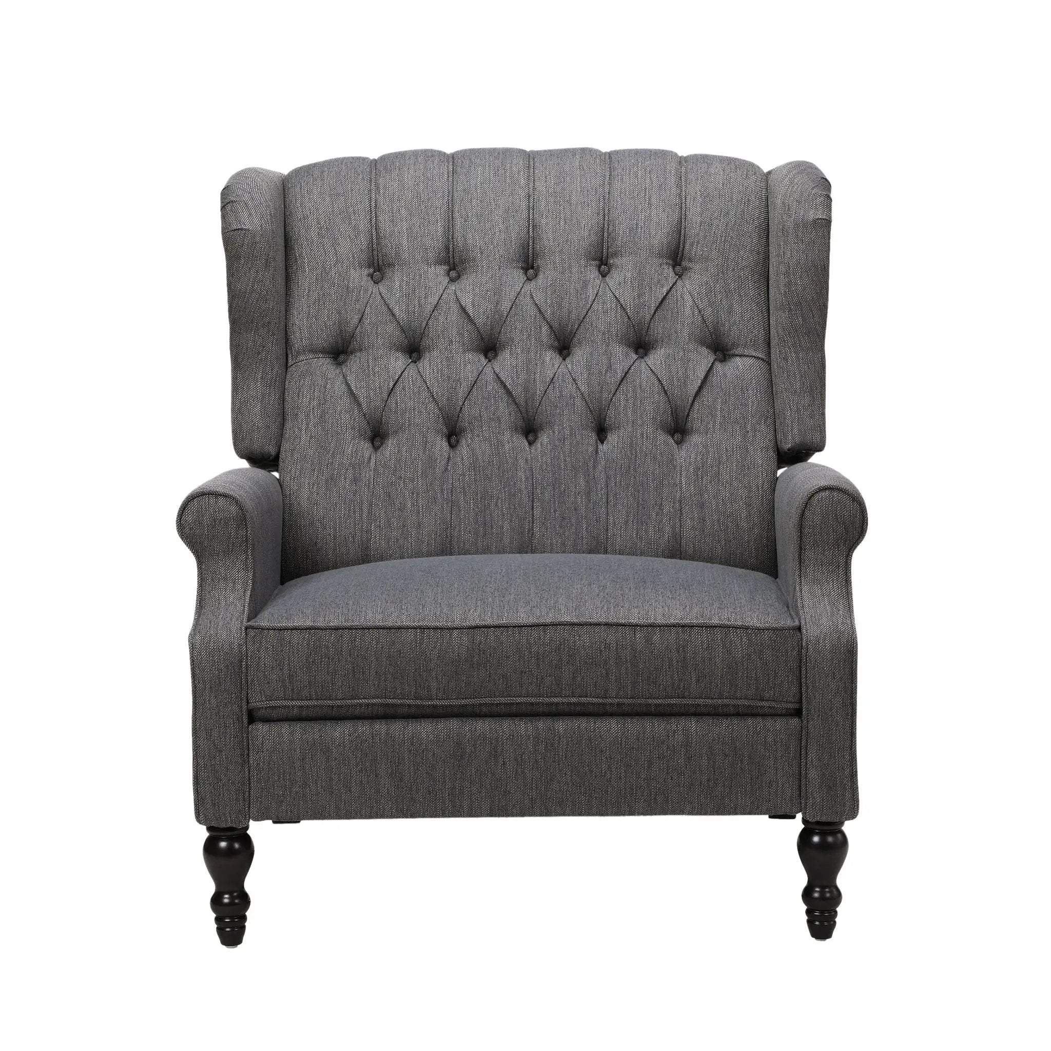 Dunham Contemporary Fabric Tufted Oversized Pushback Recliner by HouseOfZazla