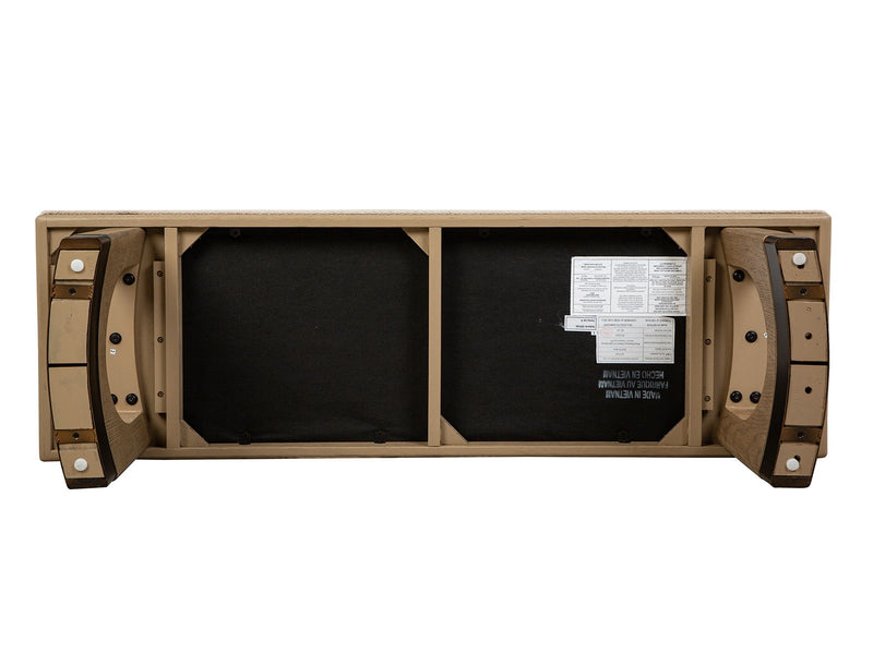 Tristan - Upholstered Backless Bench With U-Shaped Legs - Swiss Coffee, photo 2 of 7