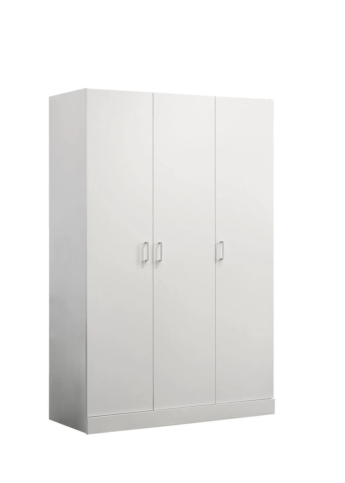 Declan - 3 - Door Wardrobe Cabinet Armoire With Storage Shelves And Hanging Rod - White by Unique Piece Furniture