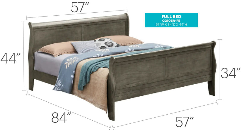 Panel Sleigh Bed by Unique Piece Furniture