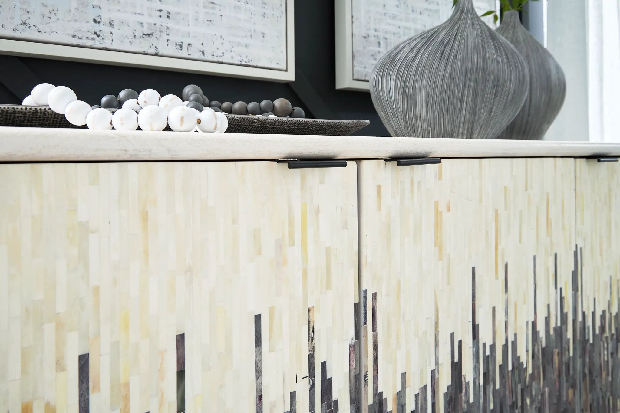 Freyton - Accent Cabinet - White / Gray by Unique Piece Furniture
