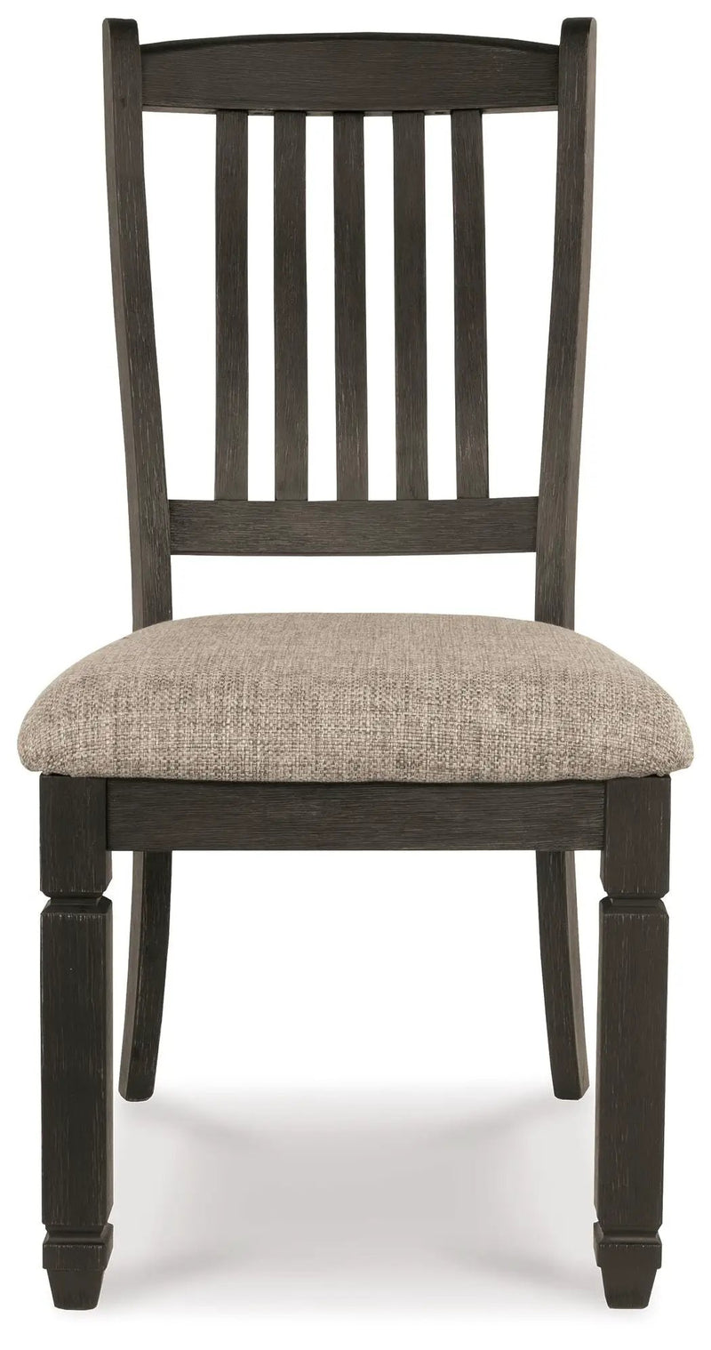 Tyler Creek - Dining UPH Side Chair (Set of 2) - Slatback - Black / Grayish Brown by Unique Piece Furniture