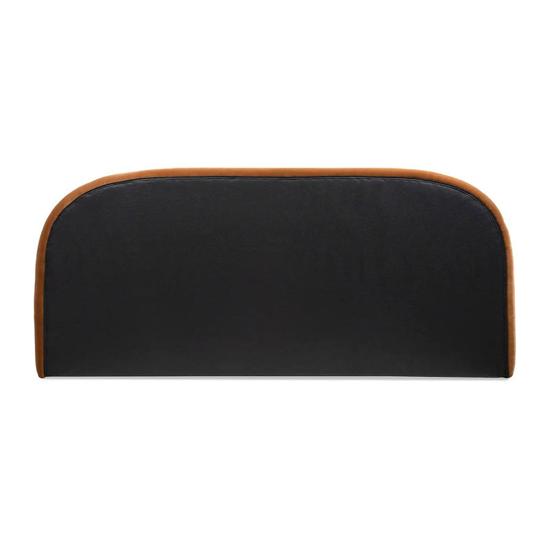 Archie Puffy Grounded Upholstered Platform Bed, King, Burnt by HouseOfZazla