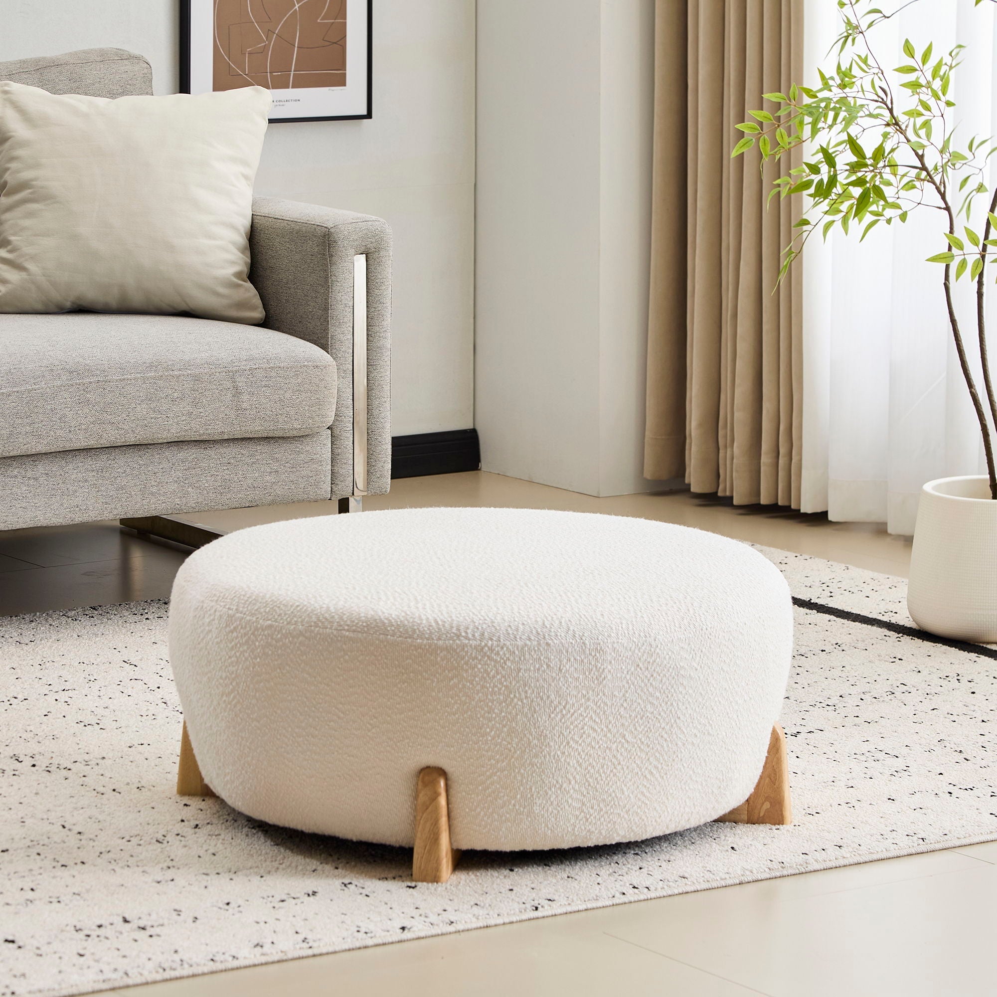 Modish Round Ottoman by HouseOfZazla