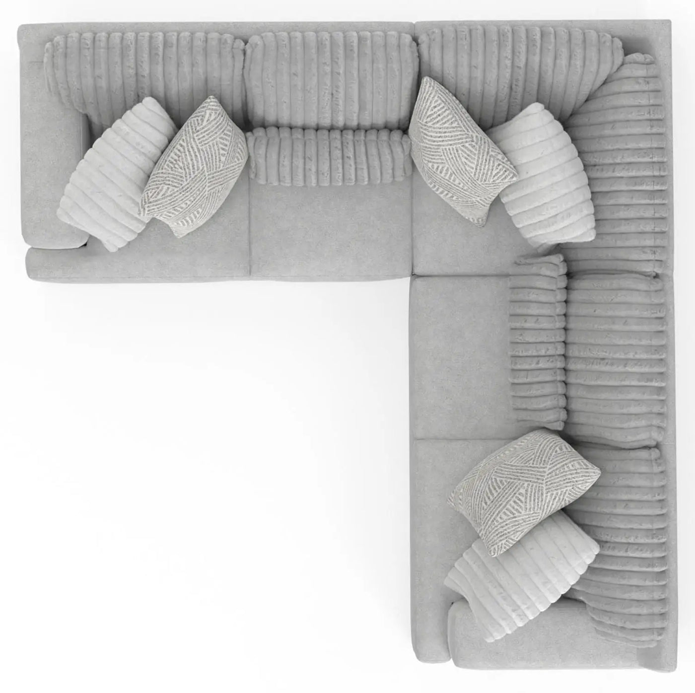Logan - Upholstered Sectional With Comfort Coil Seating And Accent Pillows Included by Unique Piece Furniture