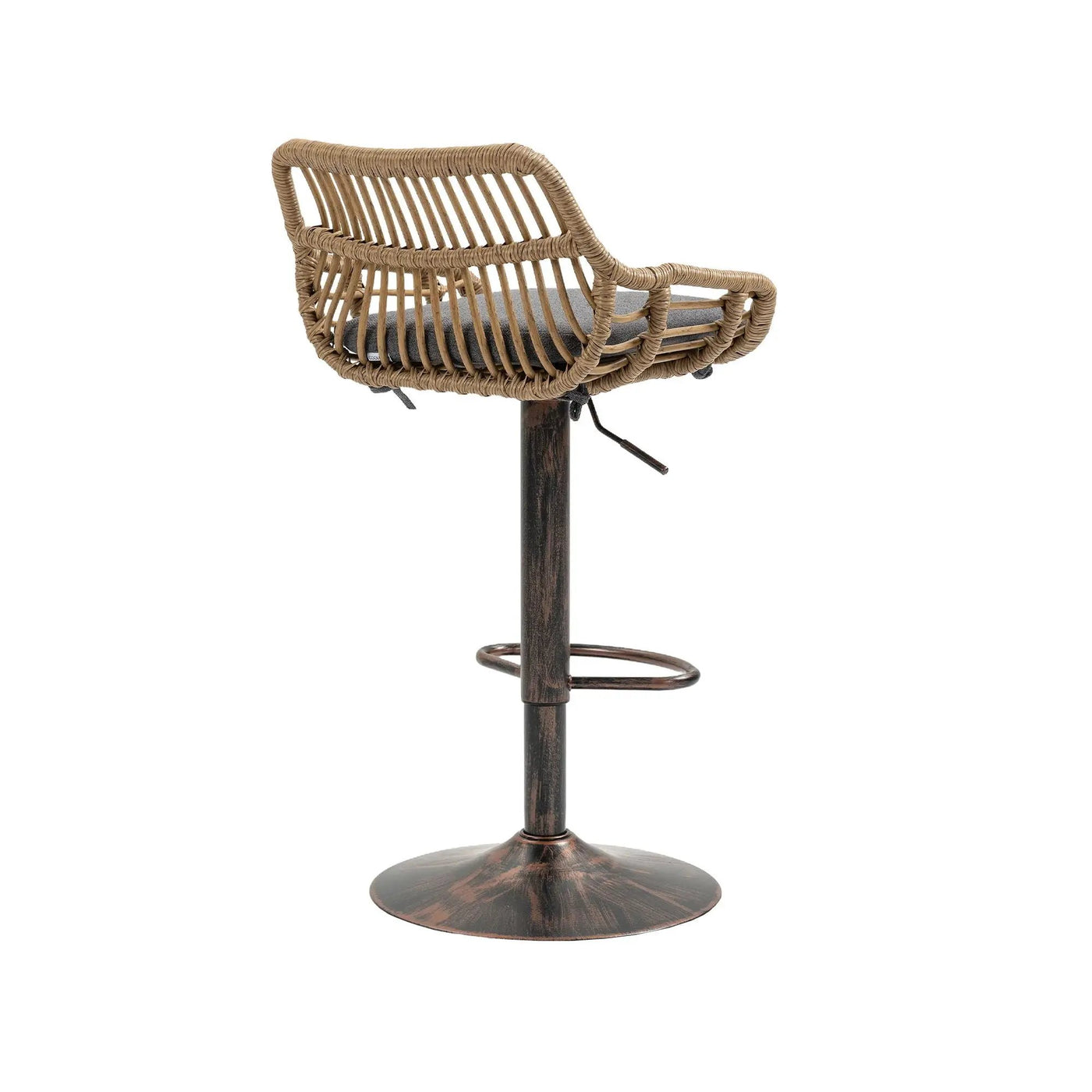Modern Swivel Bar Stools Adjustable Counter Chairs With Footrest (Set of 2) by HouseOfZazla