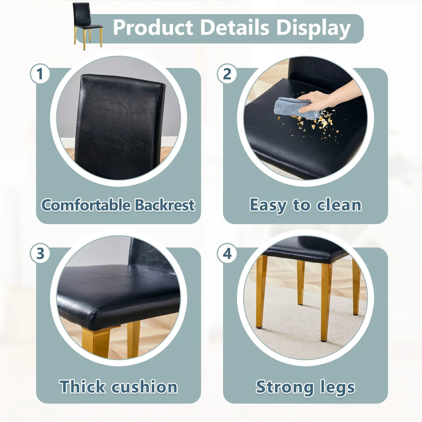 Modern Dining Chairs With Metal Legs by Unique Piece Furniture