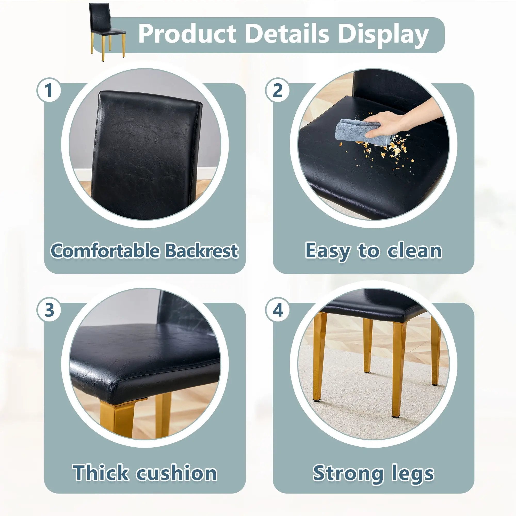 Modern Dining Chairs With Metal Legs by Unique Piece Furniture
