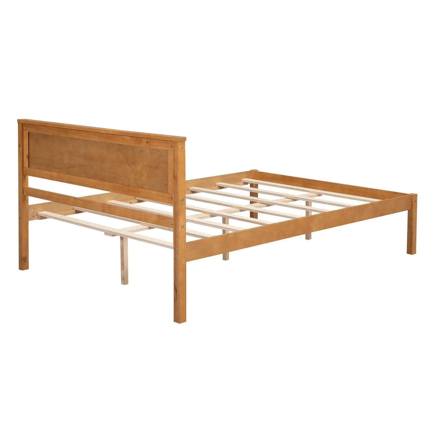 Platform Bed Frame With Headboard by HouseOfZazla