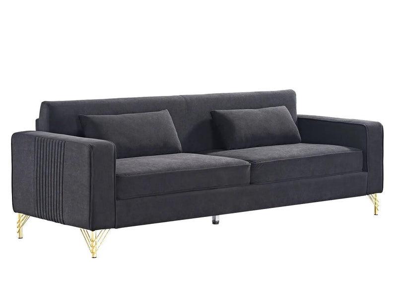 Aesthetic 3 Seater Couch With Classic Modern Appeal And Luxurious Soft Comfort by HouseOfZazla