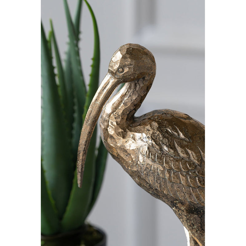 10x15.9x3.7" Standing Crane Figurine by HouseOfZazla