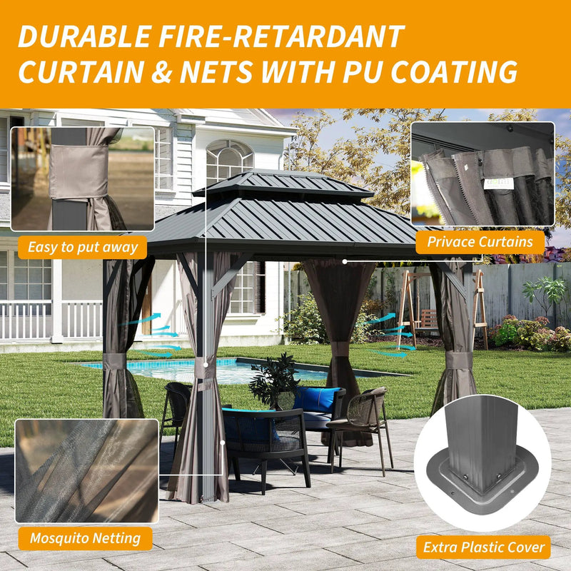 8' x 10' Hardtop Gazebo by HouseOfZazla