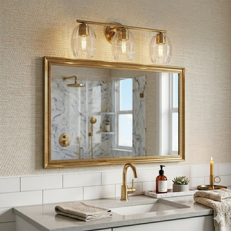Luster 3 Lights Vanity With Clear Glass, photo 5 of 10
