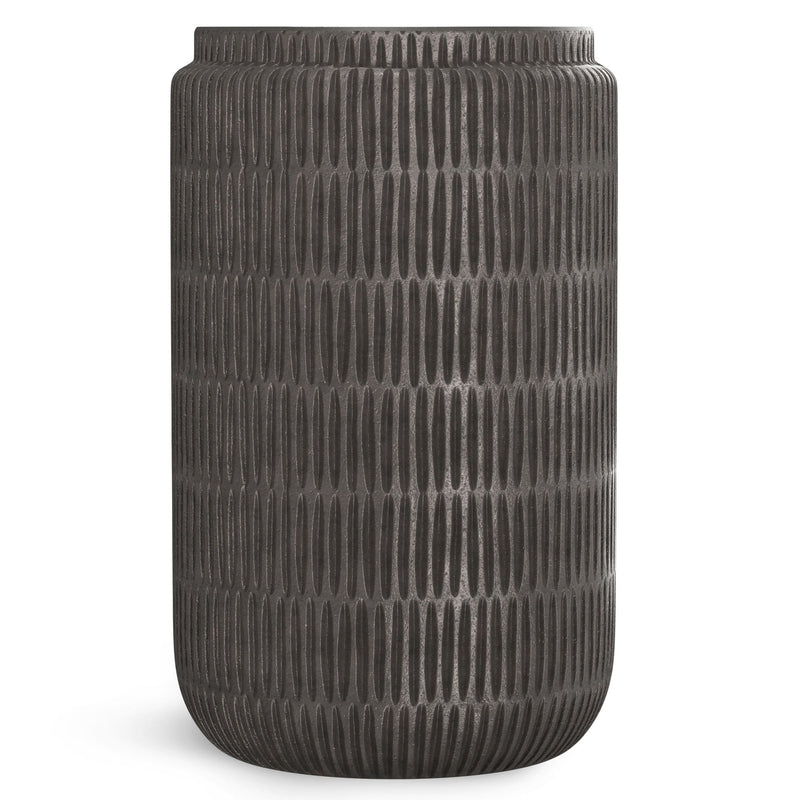 Cast Aluminum Side Table with Cylindrical Design - Black, photo 3 of 9