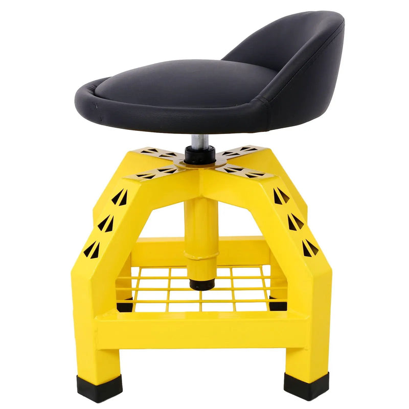Pneumatic 360 Degree Swivel Stool, Mechanics Rolling Creeper Seat, Heavy Duty Rolling Mechanics Stool, Shop Stool With Casters by HouseOfZazla
