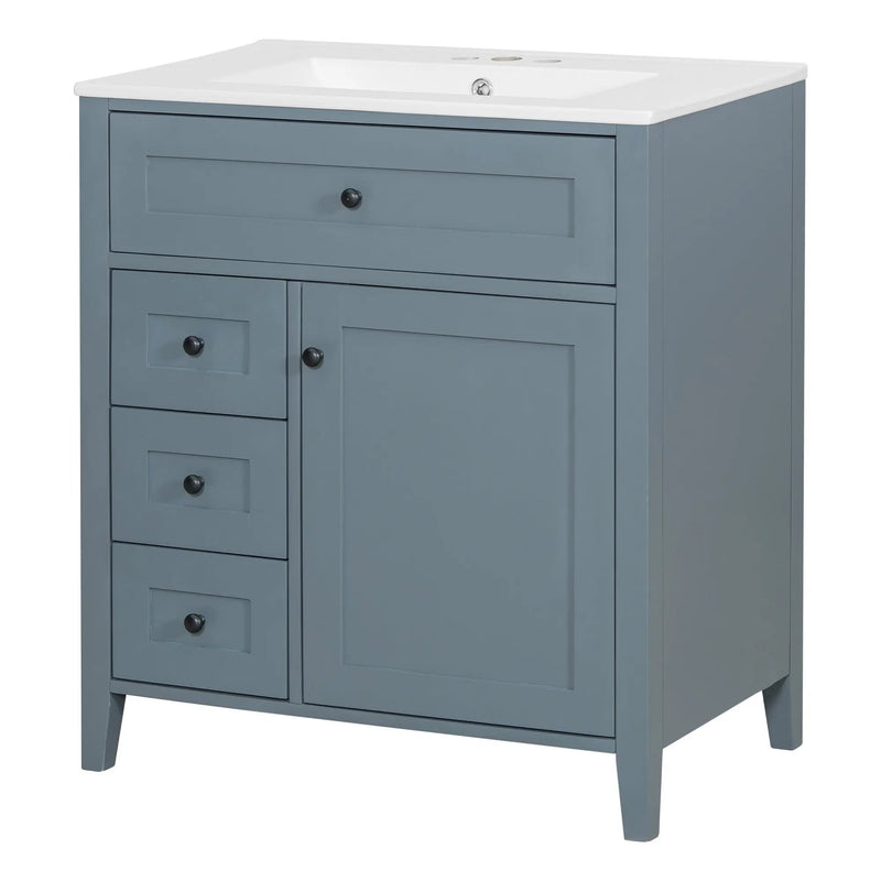 30-Inch Bathroom Vanity with Storage by HouseOfZazla