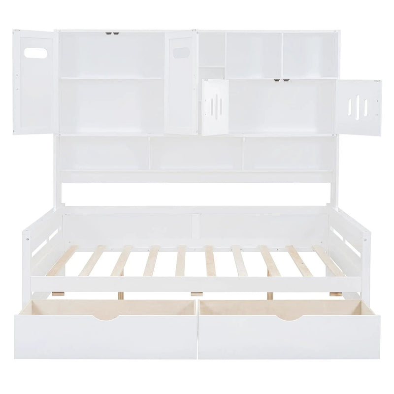 Daybed With All-In-One Cabinet And Shelf by Unique Piece Furniture