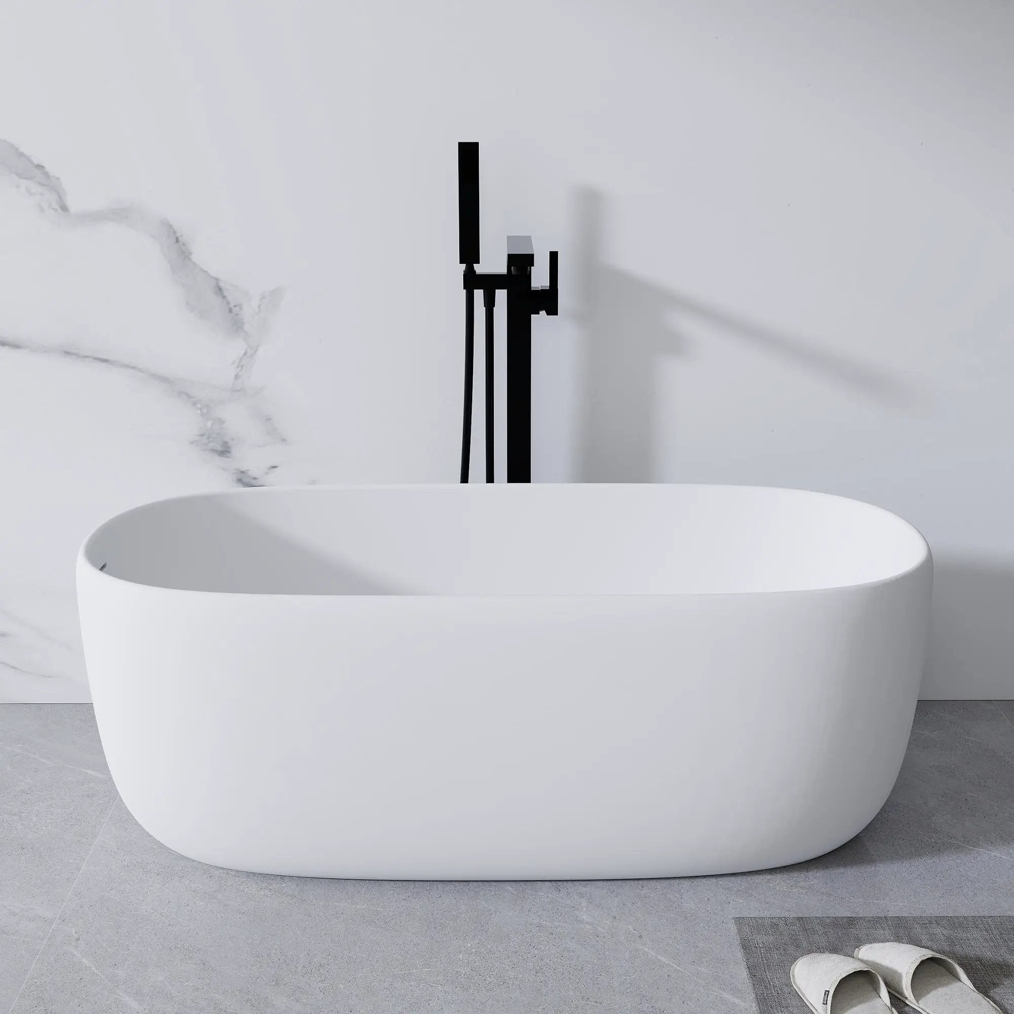 51" Freestanding Bathtub in Matte White by HouseOfZazla