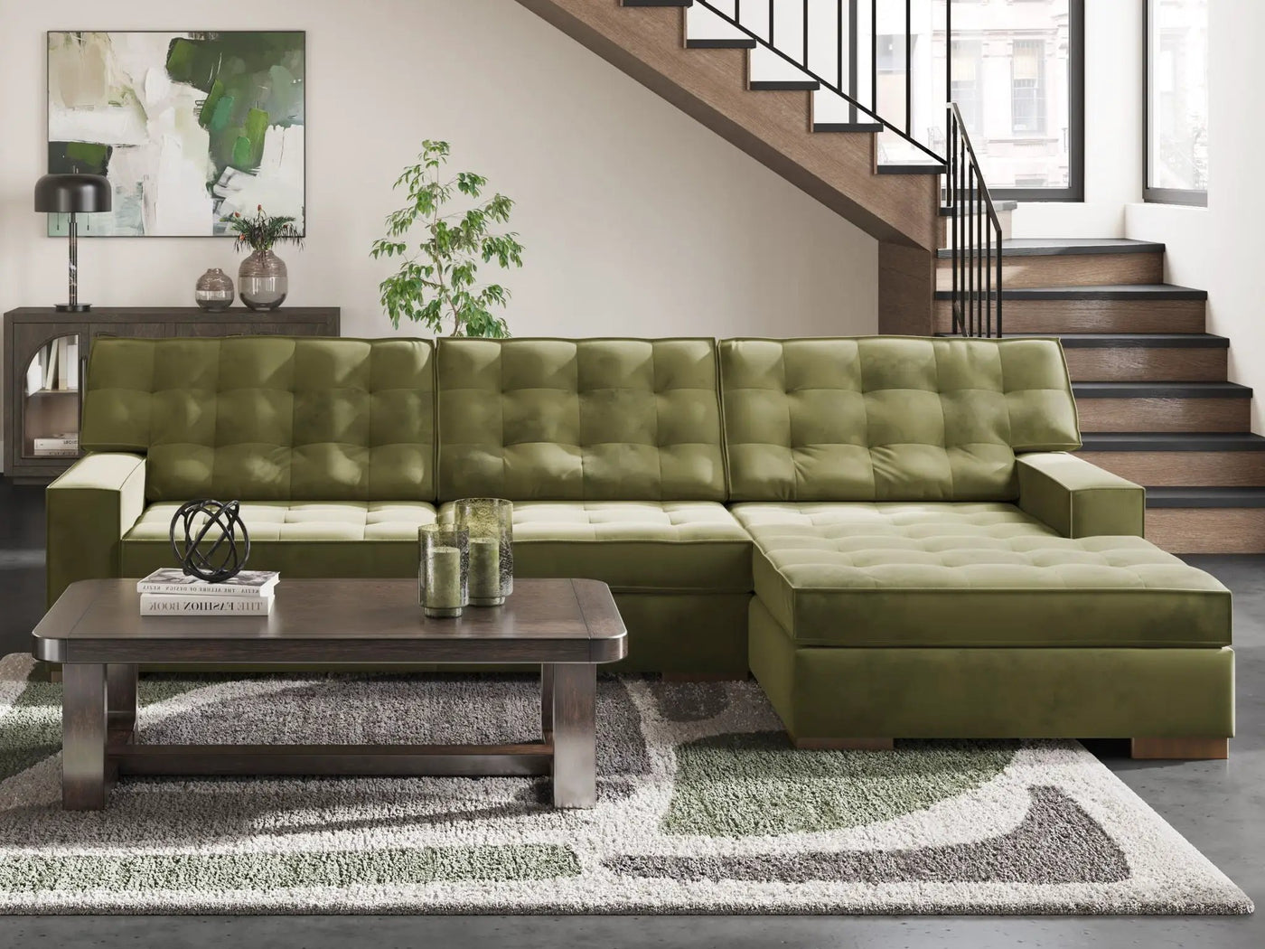 Caspian-Town - Sectional by Unique Piece Furniture