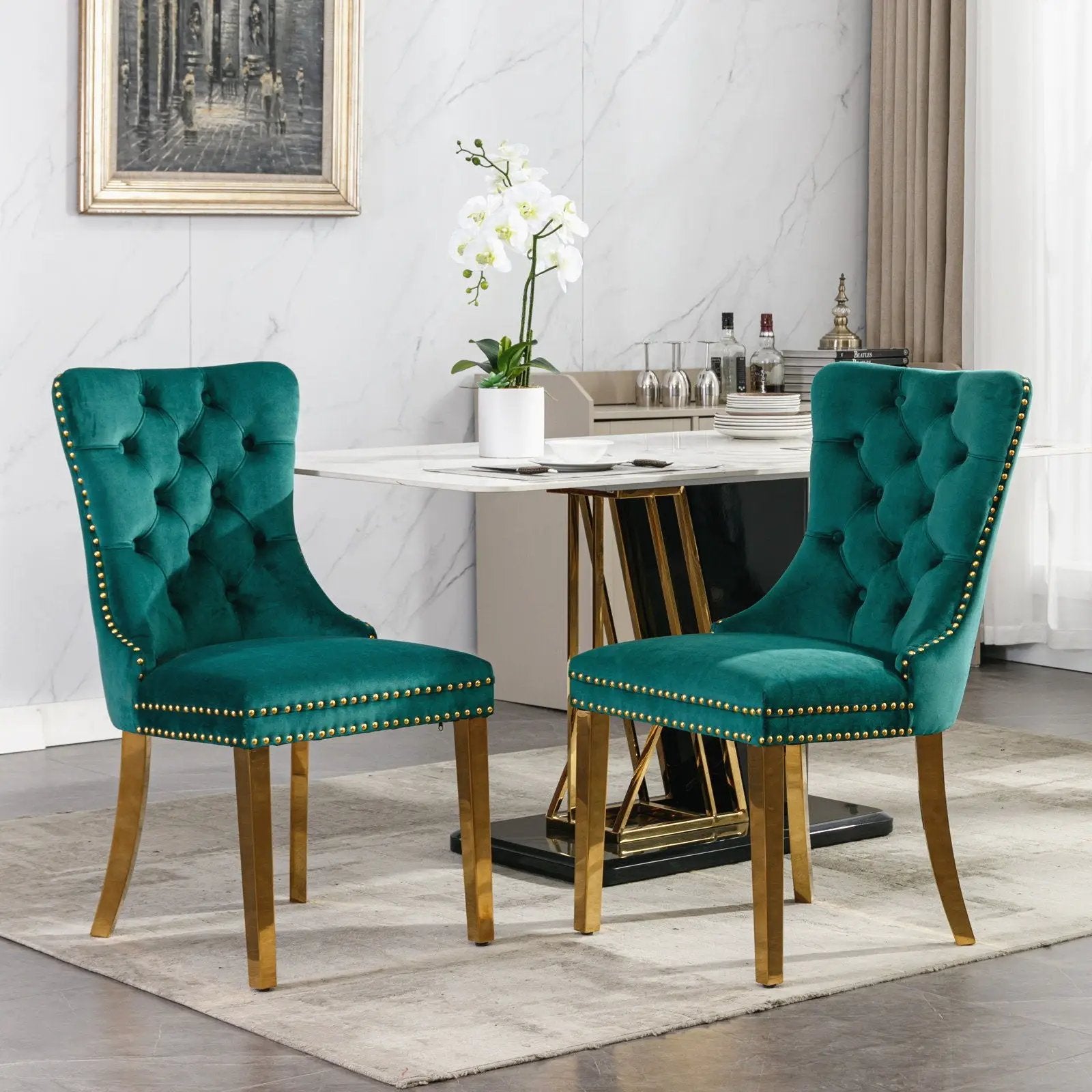 Nikki - Modern, High-End Tufted Dining Chair (Set of 2) by Unique Piece Furniture
