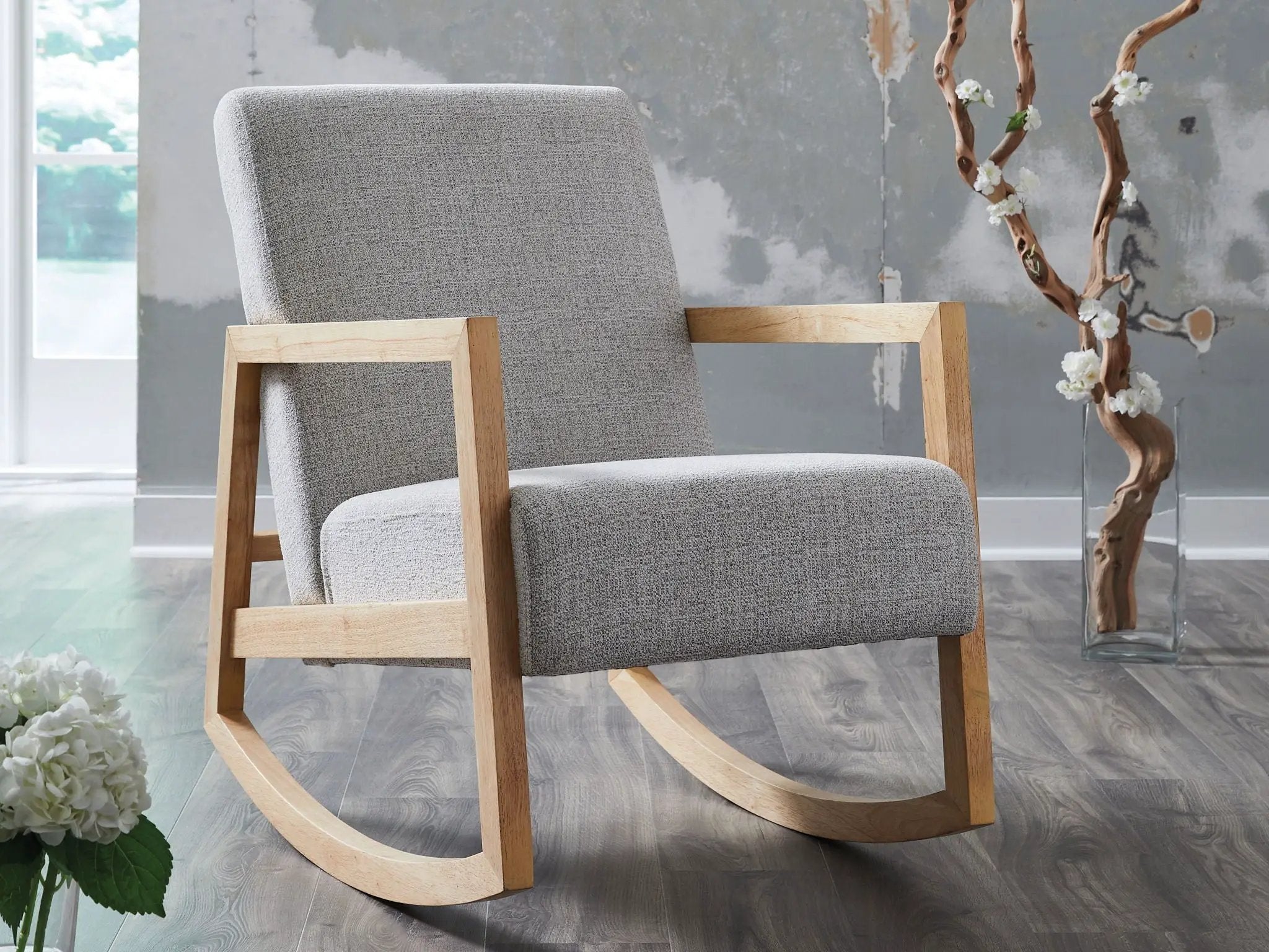 Wychworth - Accent Chair - Gray / Natural by Unique Piece Furniture