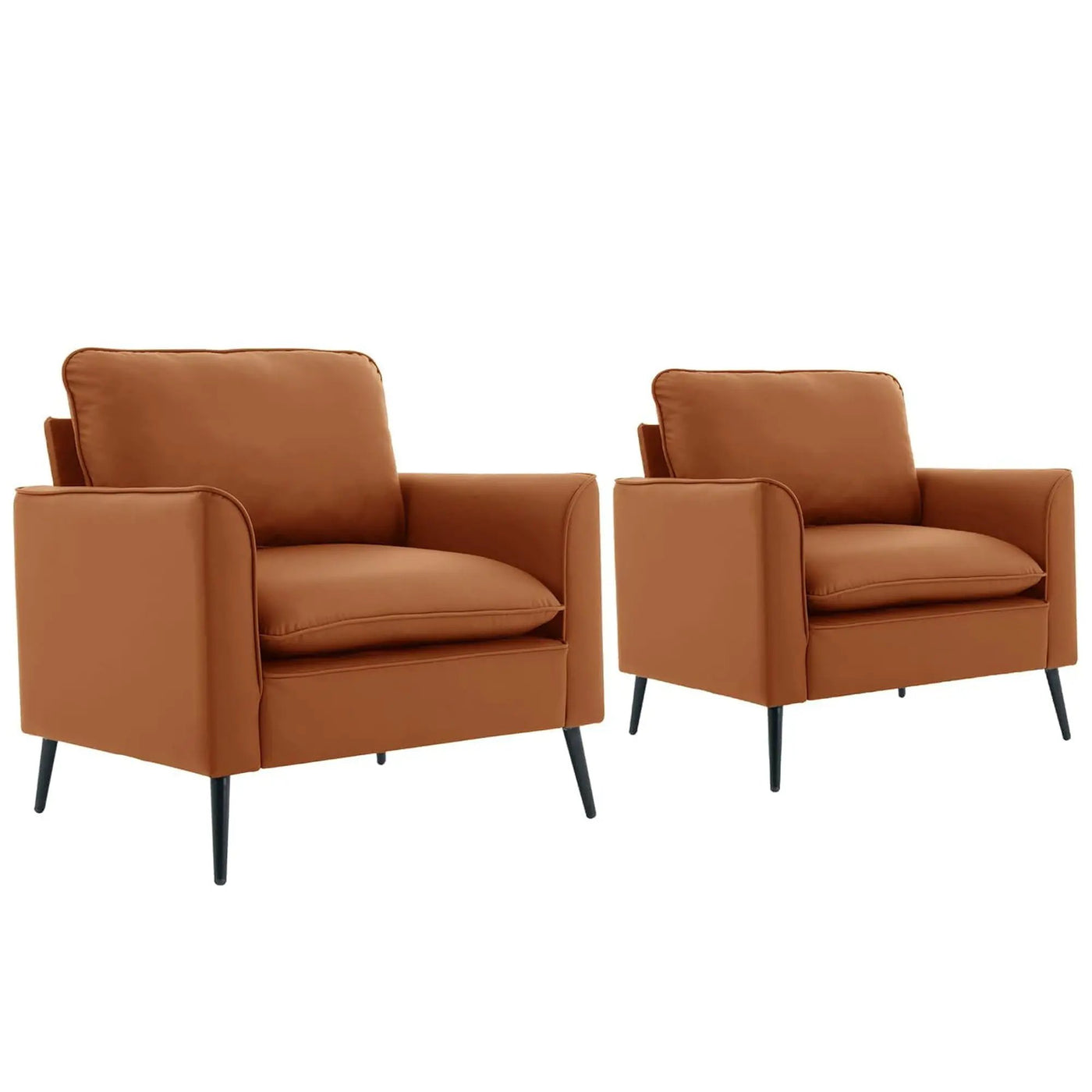 Nordic Retro Light Luxury Upholstered Sofa Chair by HouseOfZazla