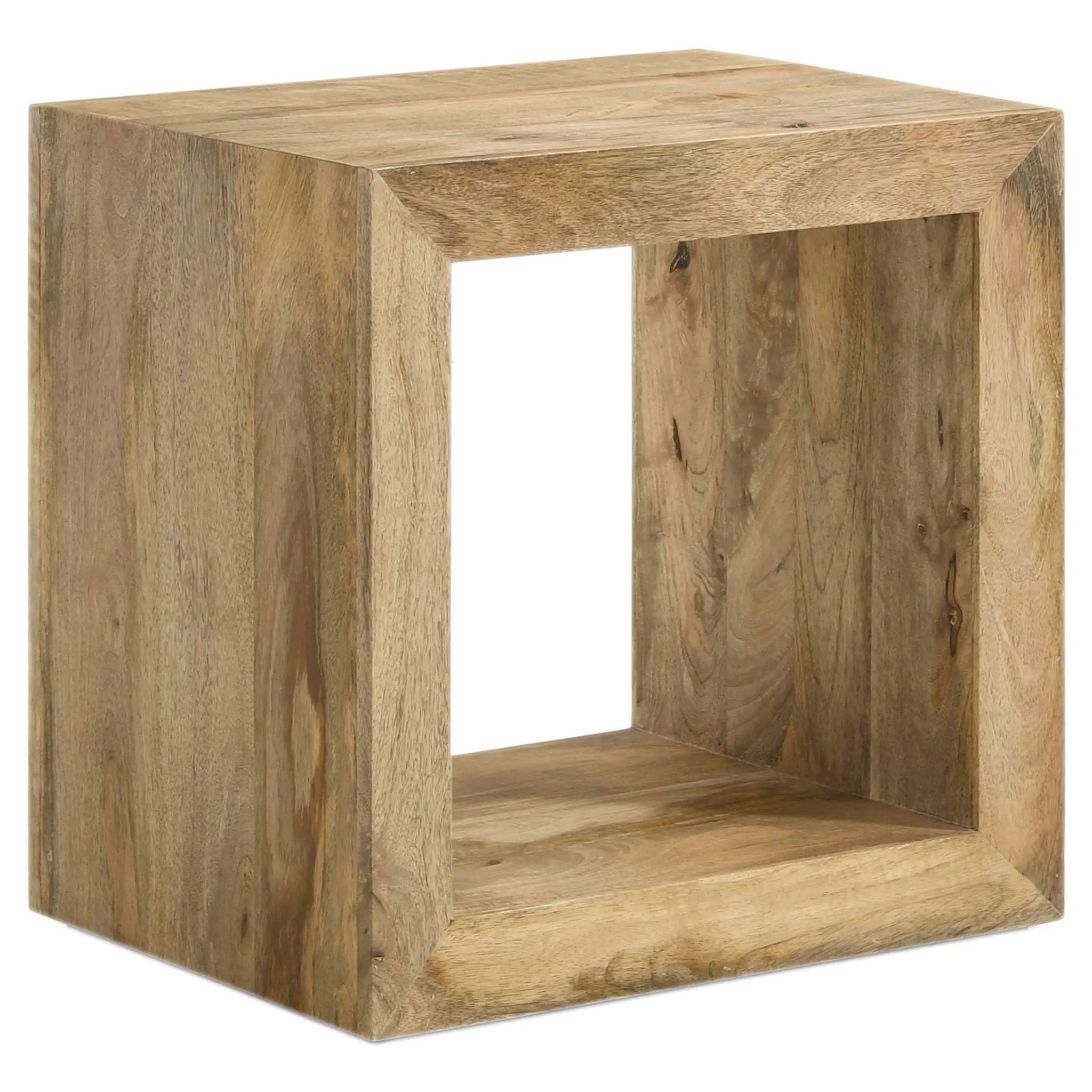 Benton Rectangular Solid Wood End Table Natural by Unique Piece Furniture