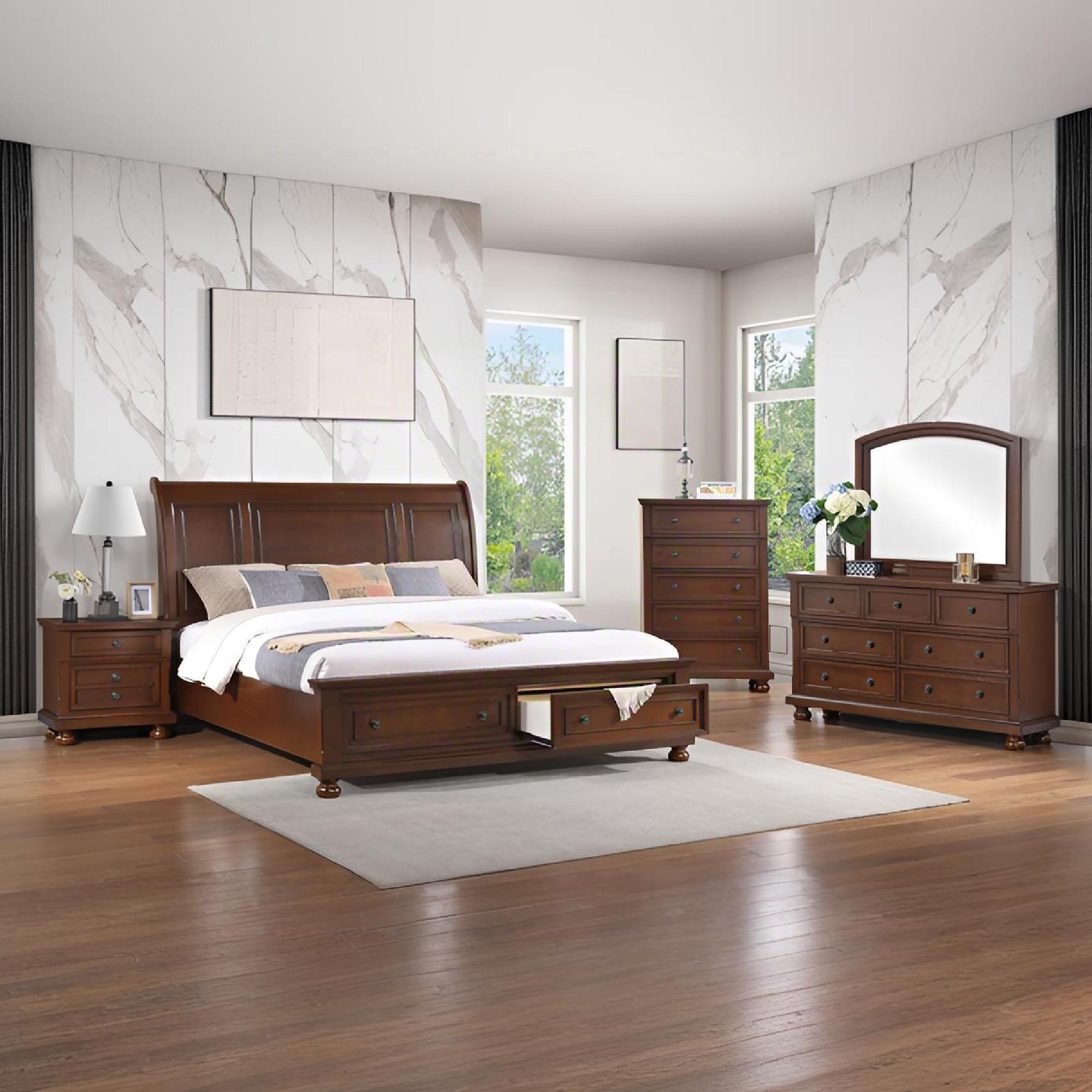 Meade - Sleigh Bed by HouseOfZazla