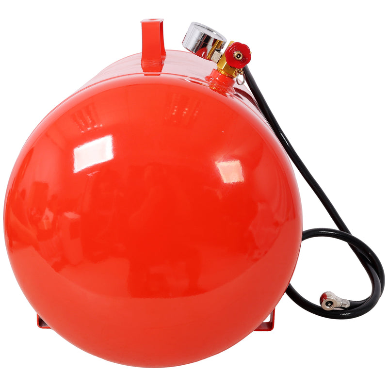 Portable 10 Gallon Air Tank with Pressure Gauge and 43" Hose - Metal, photo 6 of 9