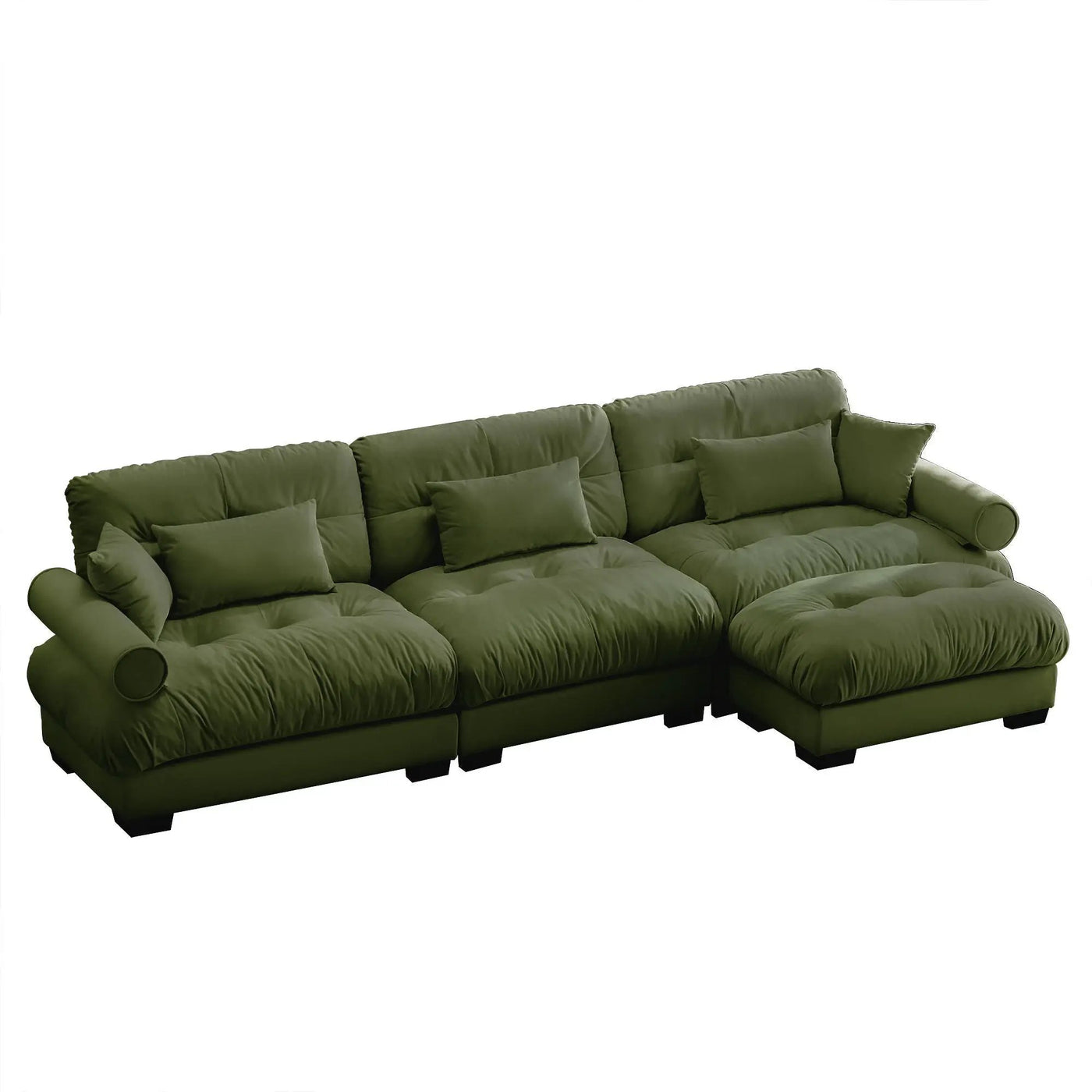 Super Comfort Oversized Modular Sectional Sofa With Movable Ottoman by HouseOfZazla