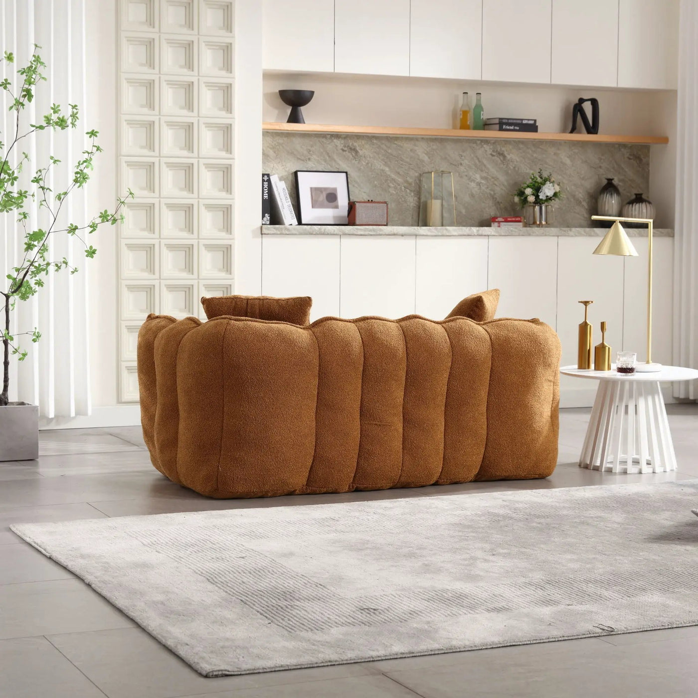 Cozy Beanbag Chair With High Resilience Foam Core For 2 by Unique Piece Furniture