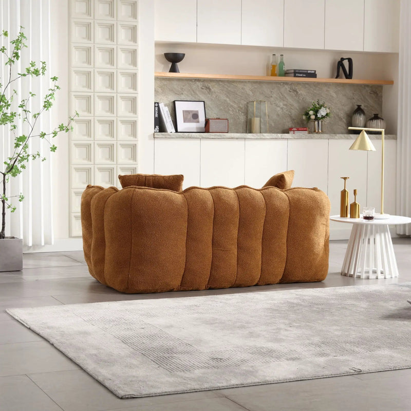Cozy Beanbag Chair With High Resilience Foam Core For 2 by Unique Piece Furniture