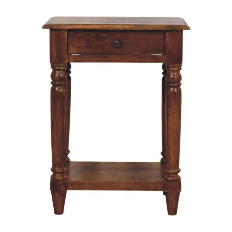Turned Legs Drawer Table by Unique Piece Furniture
