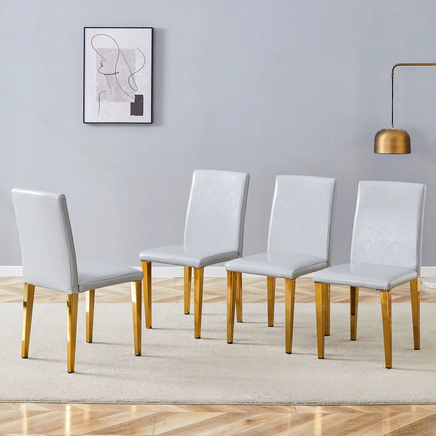Modern Dining Chairs With Metal Legs by HouseOfZazla