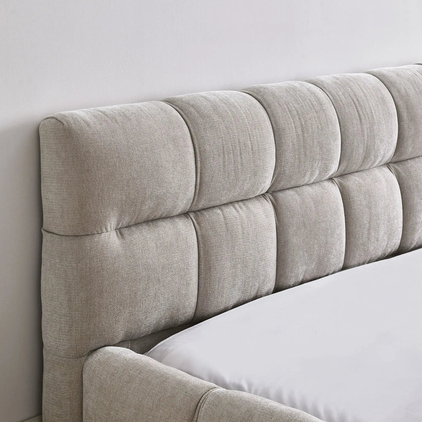 Modern Platform Bed Frame With Thick Fabric by Unique Piece Furniture
