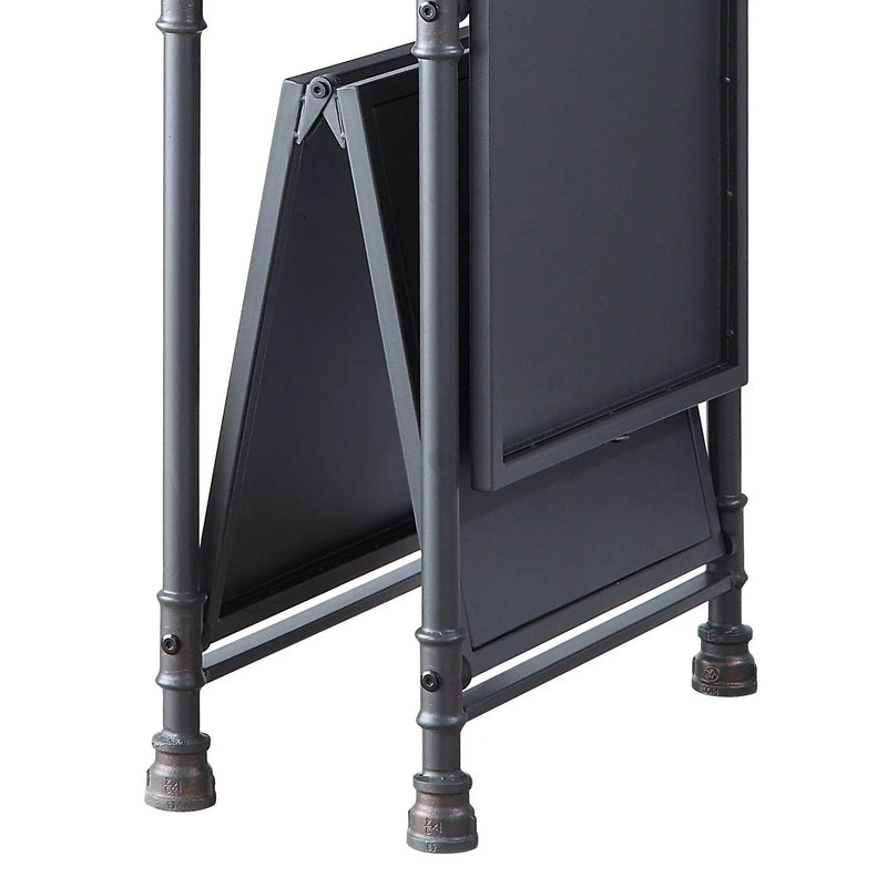 Cordelia - Hand-Brushed Console Table - Black / Bronze by HouseOfZazla