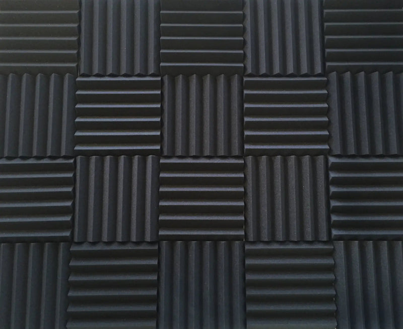 Easy Mount Acoustic Foam Kit - 12x12x2" Acoustic Foam Panels With Adhesive - Wedge Style - 4 Pack by SoundAssured