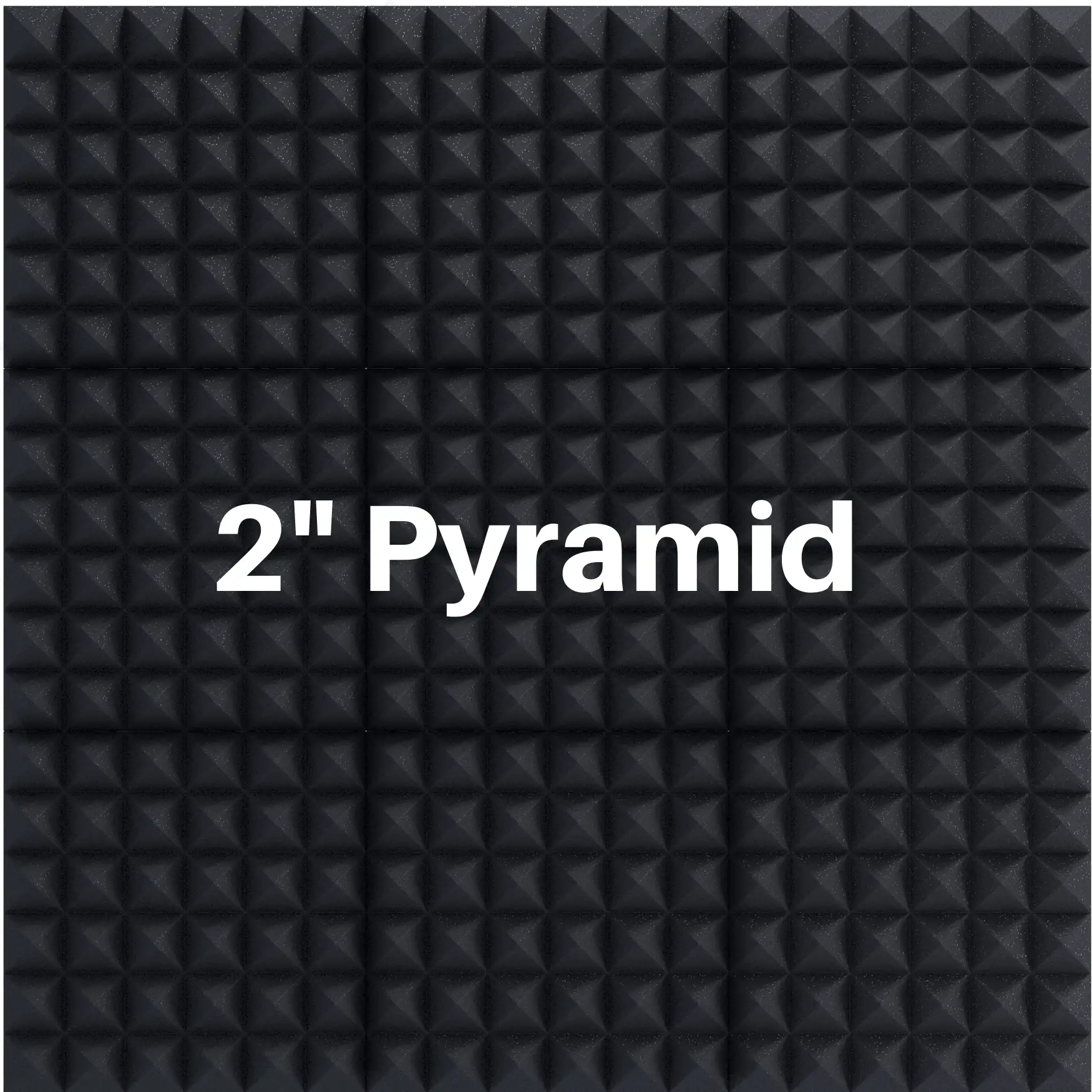 2 Inch Acoustic Foam Pyramid Style Panels - 13 Color Options by SoundAssured