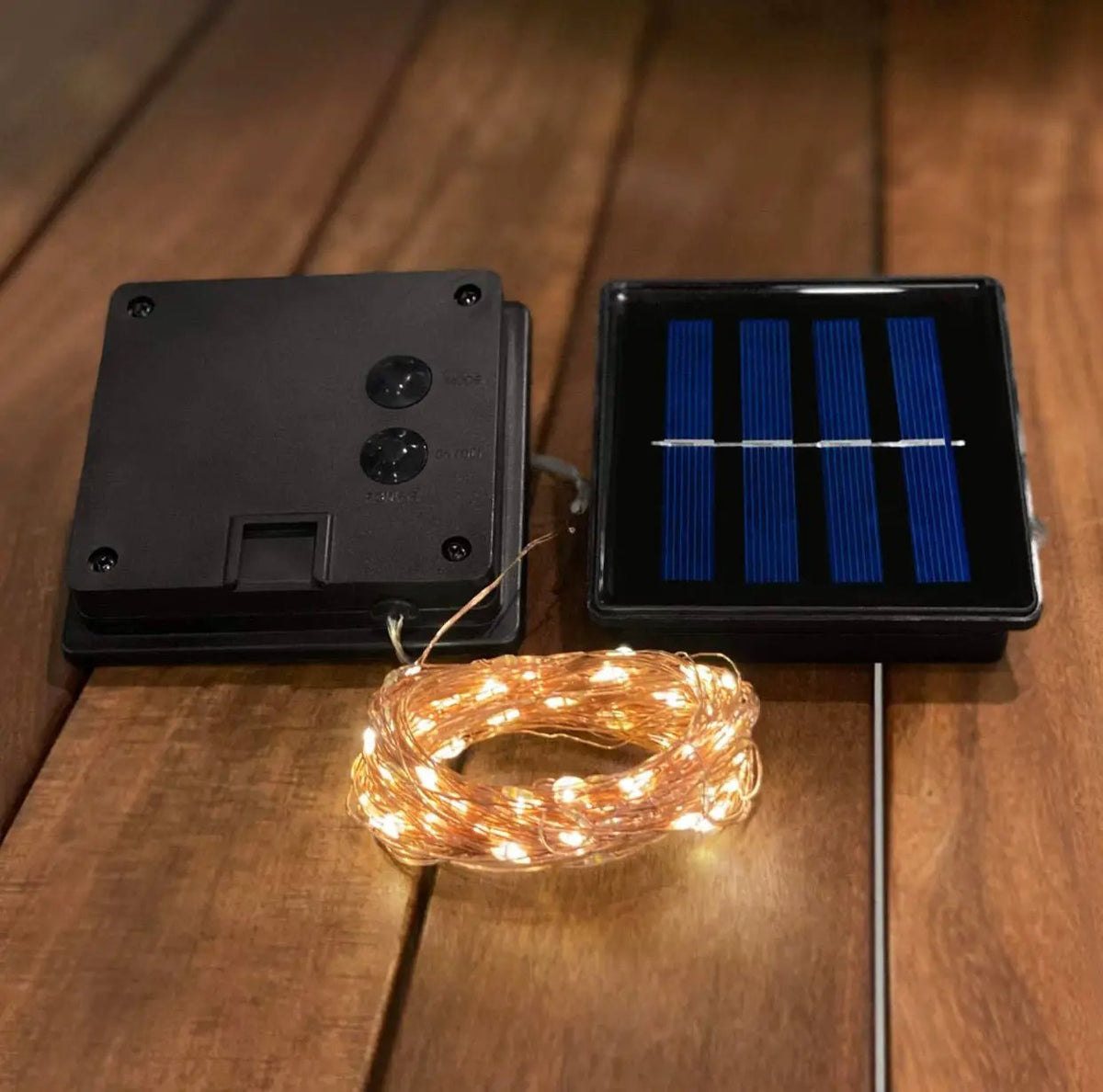 2PK Solar String Lights Outdoor Copper Wire, Waterproof Solar Fairy Lights with 8 Lighting Modes by Outdoor Solar Outlet