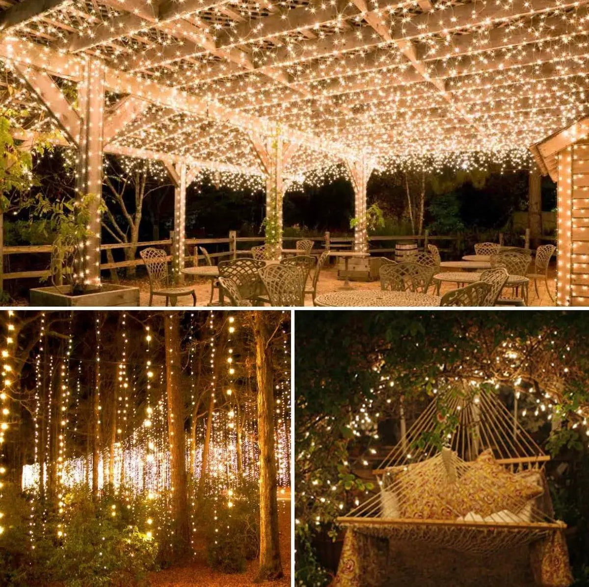 2PK Solar String Lights Outdoor Copper Wire, Waterproof Solar Fairy Lights with 8 Lighting Modes by Outdoor Solar Outlet
