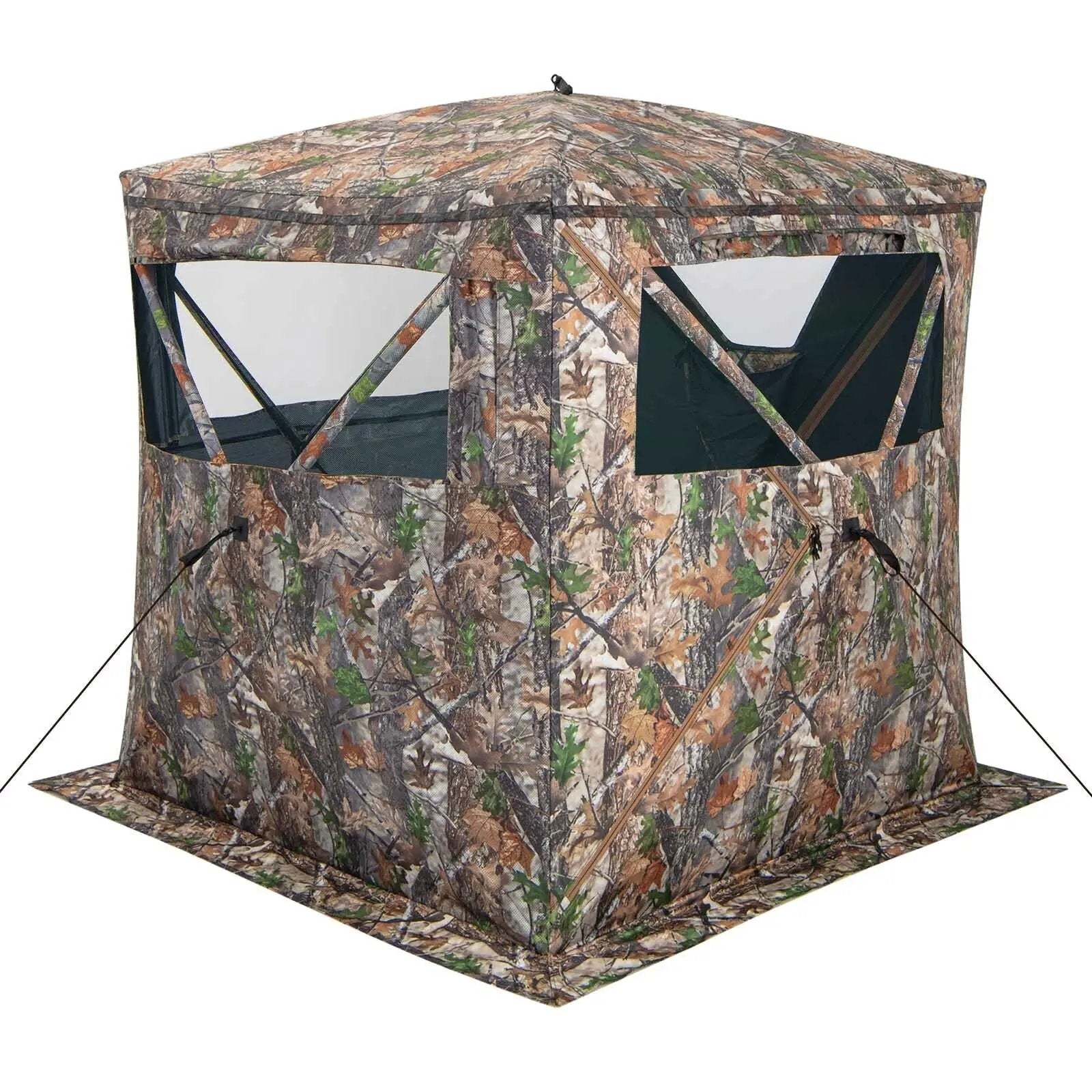 2-3 Person Hunting Blind Portable Pop Up Ground Tent with Carry Bag and Storage Pocket by DirectDeals