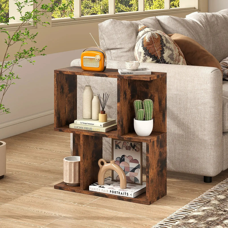 3-Tier Bookshelf with Display Shelf for Small Space by DirectDeals