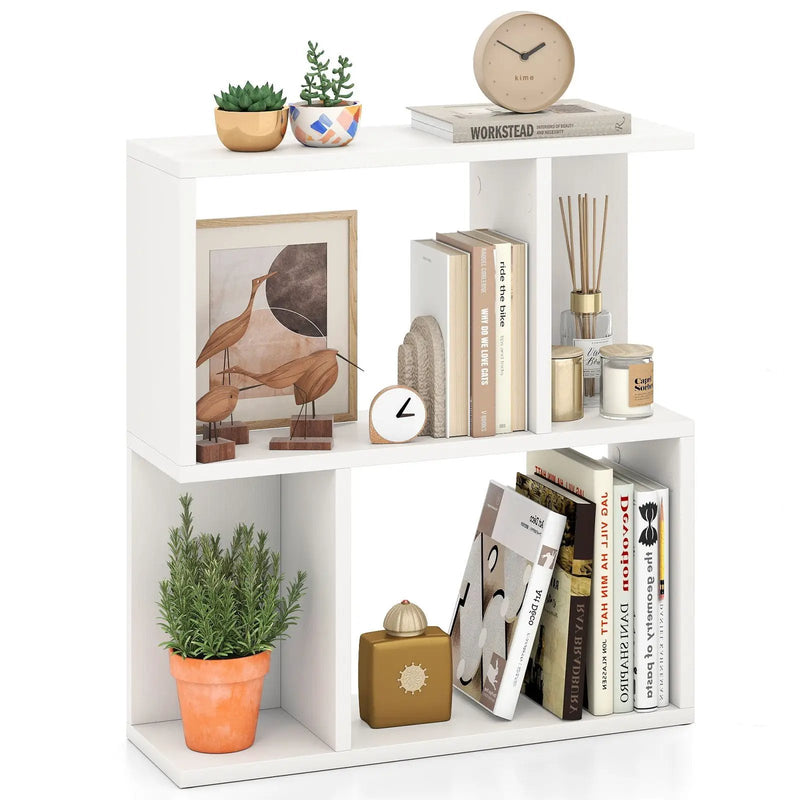 3-Tier Bookshelf with Display Shelf for Small Space by DirectDeals