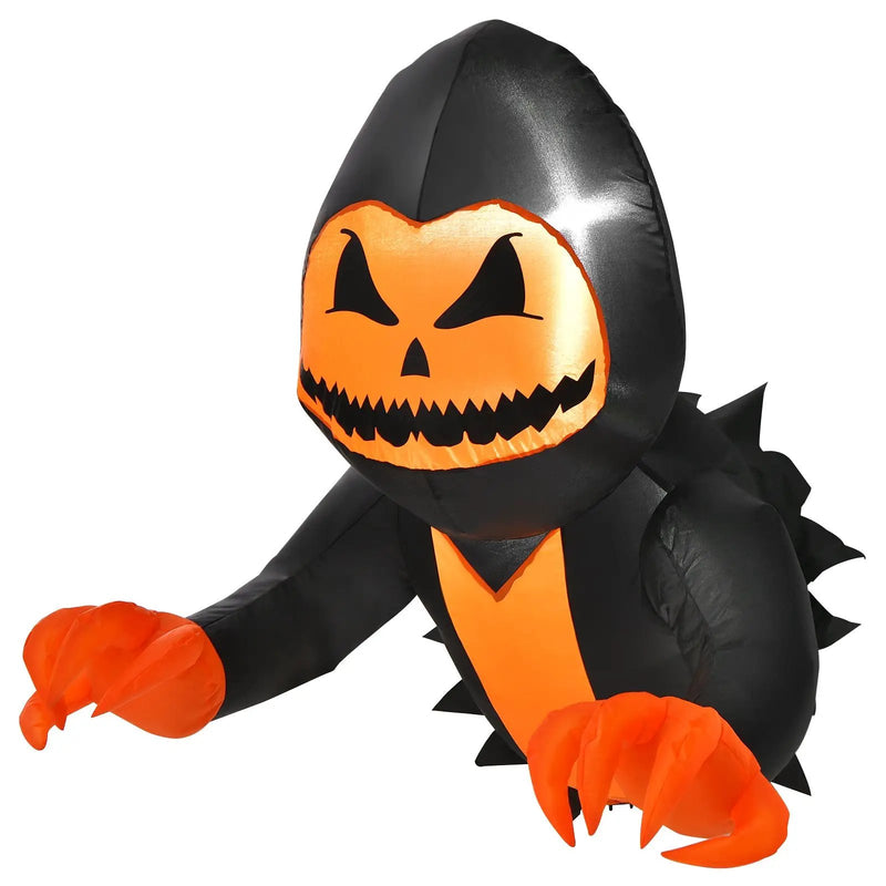 3.3 Feet Halloween Inflatable Pumpkin Head Ghost Broke Out from Window by DirectDeals
